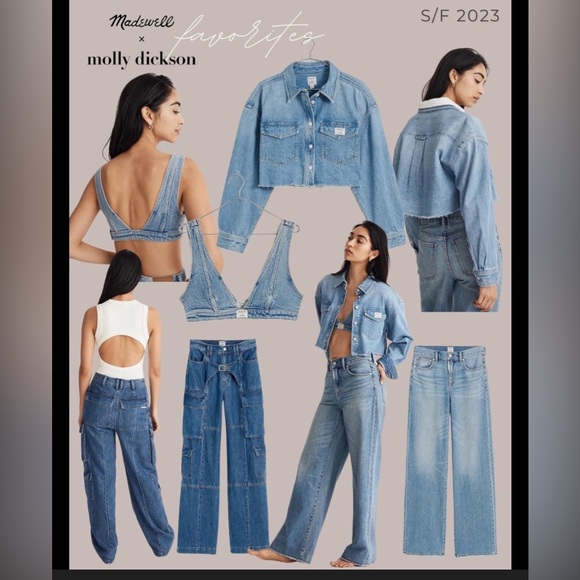 Madewell x Molly Dickson Collab Cargo Denim Jeans - Picture 6 of 13